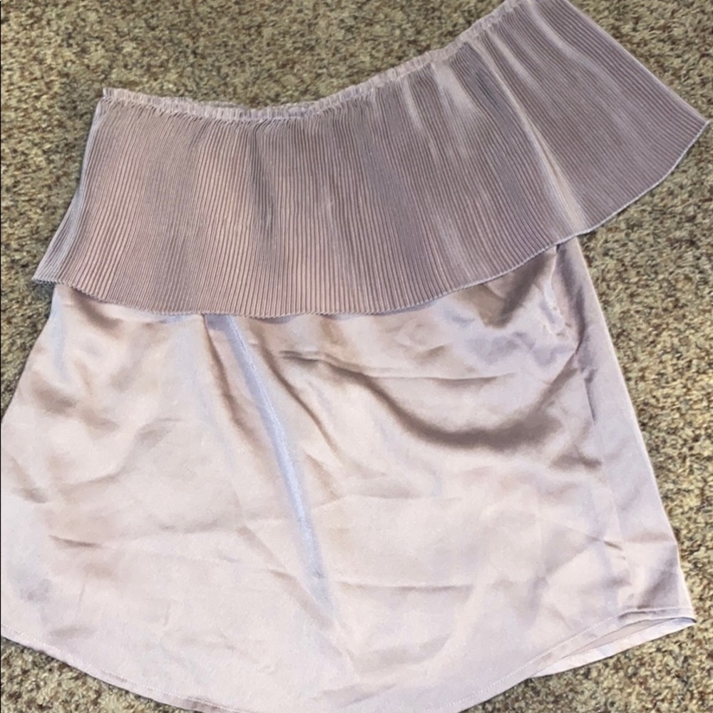 Silk One Shoulder Top